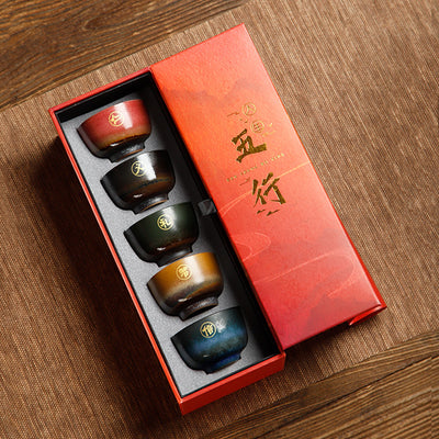 Set de 5 Tazas de Cerámica Rústica de Hornos Famosos - Image 20