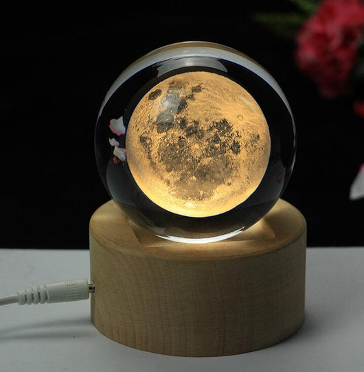 Esfera de Cristal Luna con Grabado 3D por Láser - Image 7