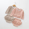 Conjunto de Dos Piezas de Suéter Tejido para Bebé