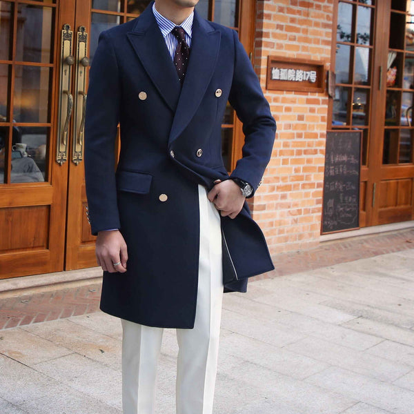 Abrigo de Lana Corte Slim Británico