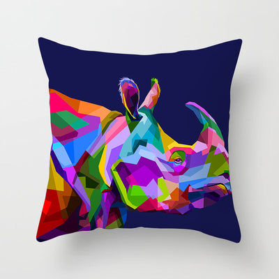Funda de Almohada Cuadrada con Animales Estilo Nórdico - Image 7