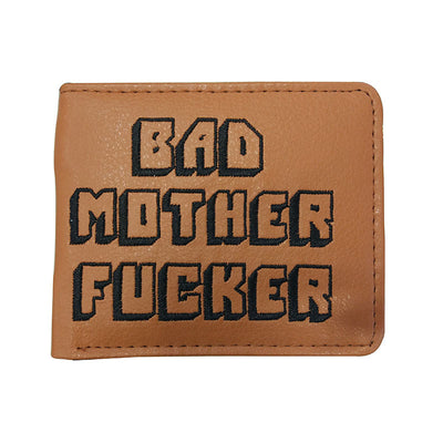 Billetera de Cuero PU Estilo Pulp Fiction - Diseño Rebelde y Audaz