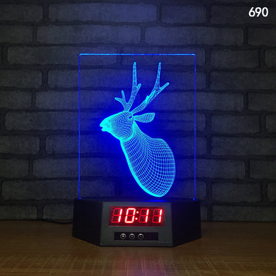 Lámpara LED Delfín 3D con Carga Inalámbrica - Luz Nocturna Brillante - Image 7