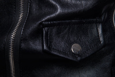 Chaqueta de Cuero con Múltiples Cierres - Image 5