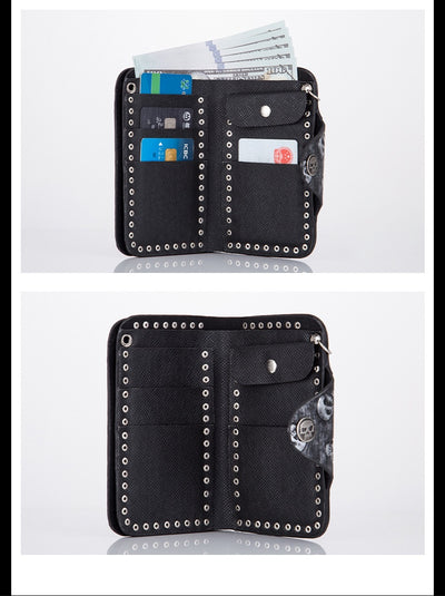 Cartera Punk Rock con Calavera y Cadena Antirrobo - Image 13