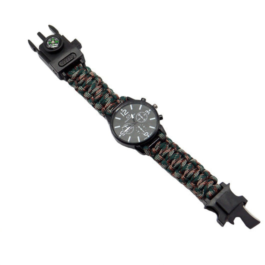 Reloj de Supervivencia Multifuncional LED Impermeable con Cordón Paracaídas - Image 12