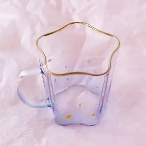 Vaso de Cristal Borosilicato con Borde Dorado Estrella Italiana - Image 11