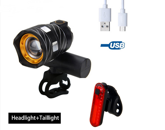 Luz Frontal USB para Bicicleta con Alerta de Seguridad - Image 2