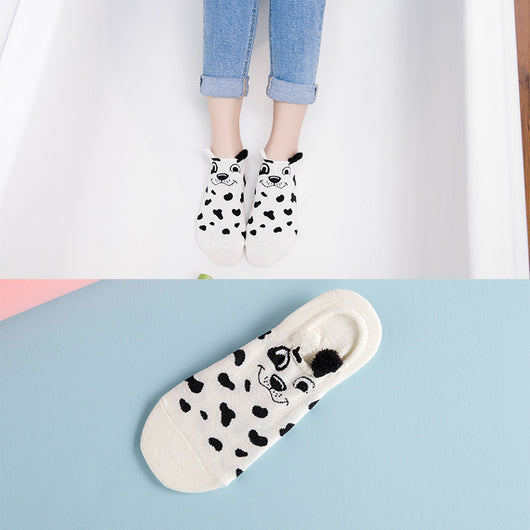 Calcetines de Algodón Estampados Adorables para Mujer - Image 8