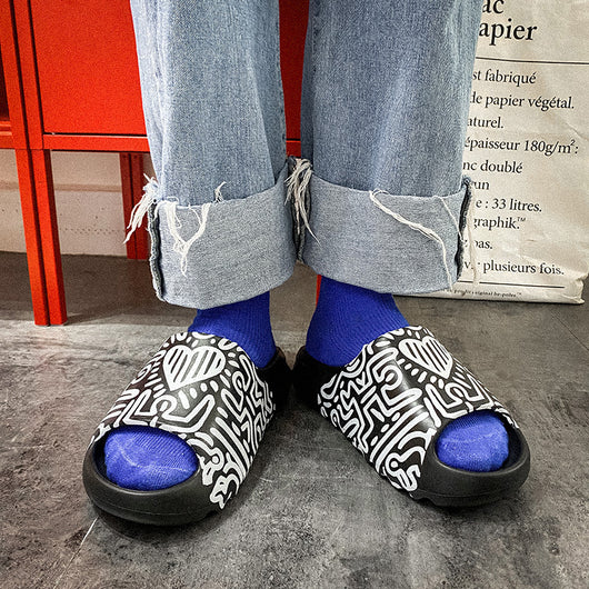Sandalias Graffiti Plataforma para Hombre - Comodidad y Estilo - Image 4