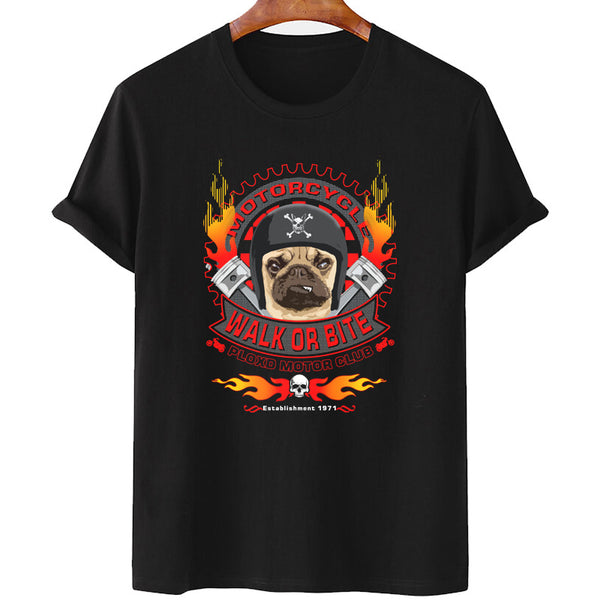 Playera Moto Pug Fronteriza