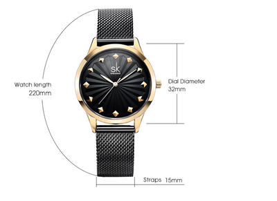 Reloj Impermeable para Mujer Shengke - Image 4
