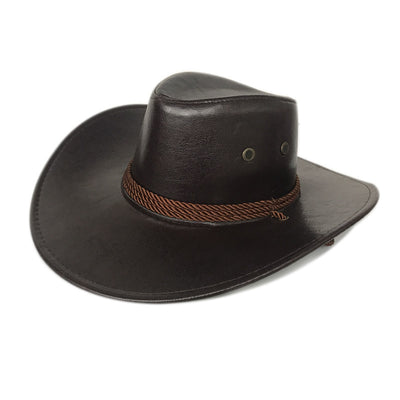 Sombrero Vaquero Estilo Oeste Americano de Cuero Sintético - Image 4