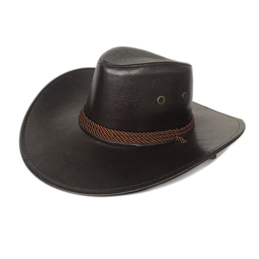 Sombrero Vaquero Estilo Oeste Americano de Cuero Sintético - Image 4