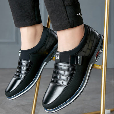 Zapatos de Cuero Estilo Business Casual Coreano para Hombre - Image 4
