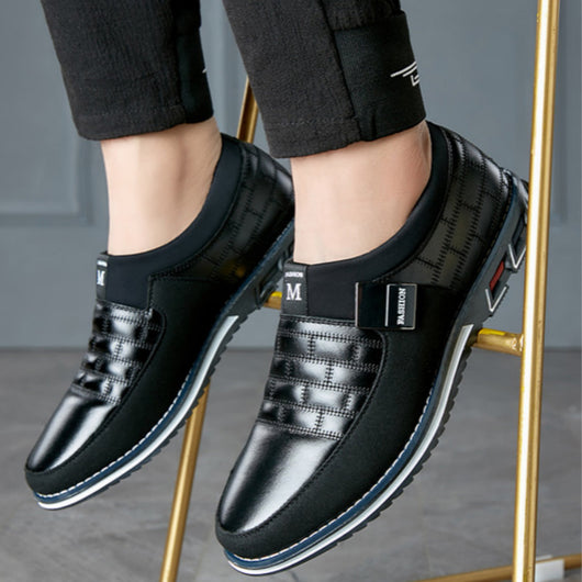 Zapatos de Cuero Estilo Business Casual Coreano para Hombre - Image 4