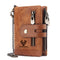 Billetera Retro de Cuero para Hombre con Múltiples Tarjetas y Protección RFID