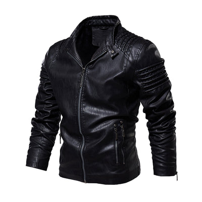 Chaqueta de Cuero Premium Talla Grande - Estilo Europeo y Americano - Image 3