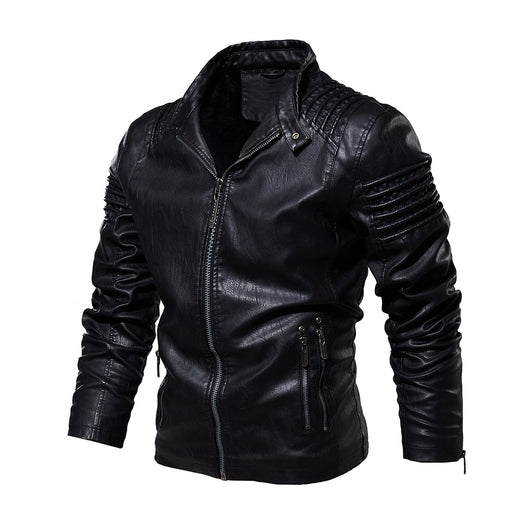 Chaqueta de Cuero Premium Talla Grande - Estilo Europeo y Americano - Image 3