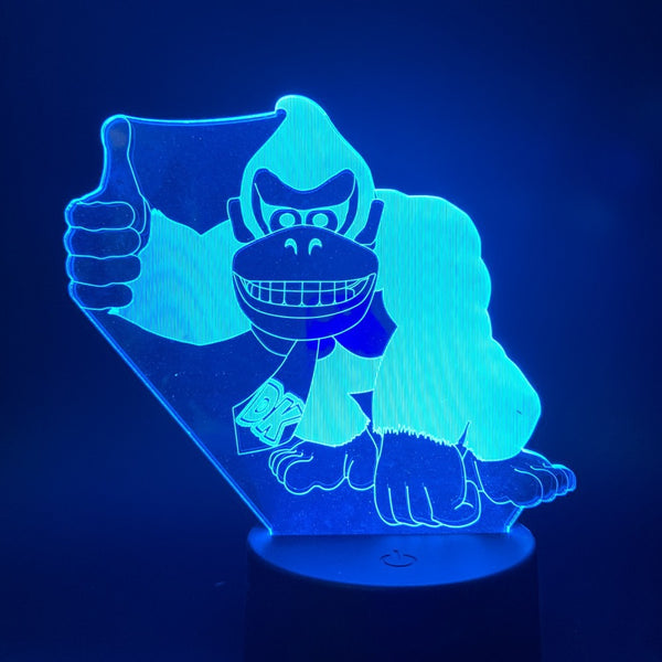 Lámpara 3D Donkey Kong - Luz Nocturna LED
