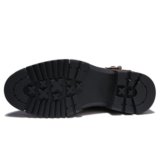 Botas de Cuero Genuino Estilo Retro para Hombre - Image 4