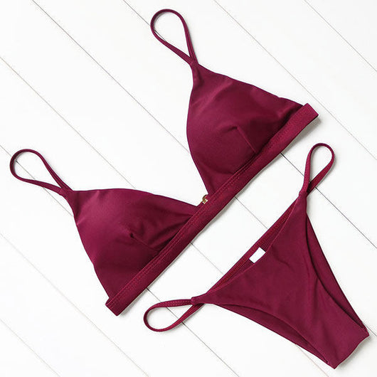 Bikini Push Up Rojo - Traje de Baño Realzador para Mujer - Image 34