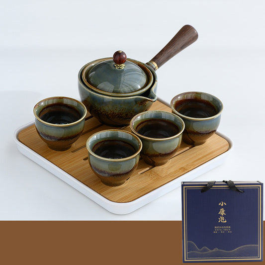 Juego de Té Automático Portátil para Oficina y Hogar