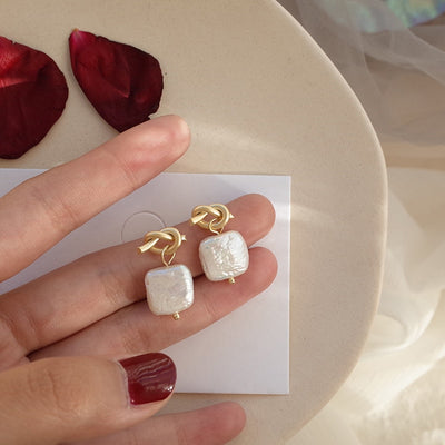 Pendientes de Perlas Naturales Genuinas