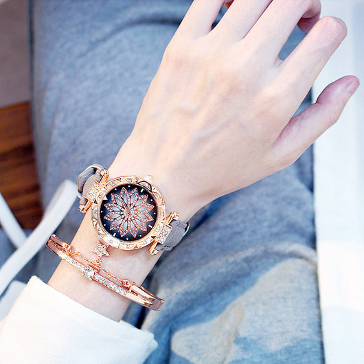 Reloj de Cuarzo Giratorio para Mujer con Diseño Casual - Image 18