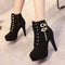 Botas Stiletto Plataforma con Cierre Lateral