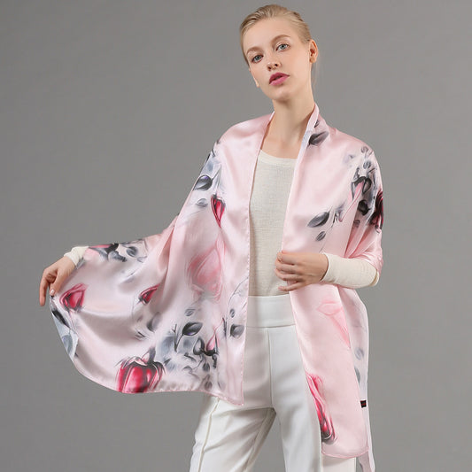 Pañuelo de Seda con Estampado Digital por Inyección
