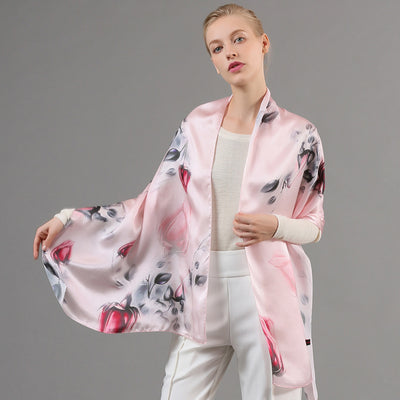 Pañuelo de Seda con Estampado Digital por Inyección