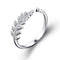 Anillo Elegante de Hoja y Flor para Mujer