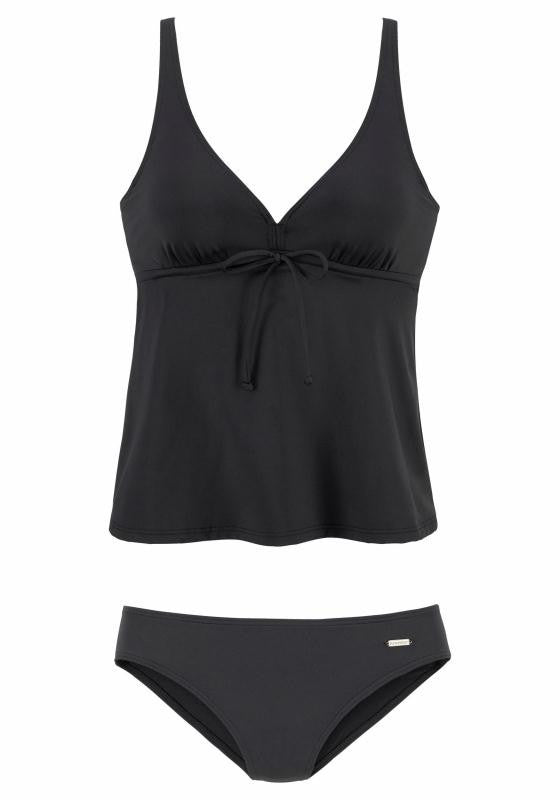 Traje de Baño Mujer con Abertura Lateral y Estampado de Lunares