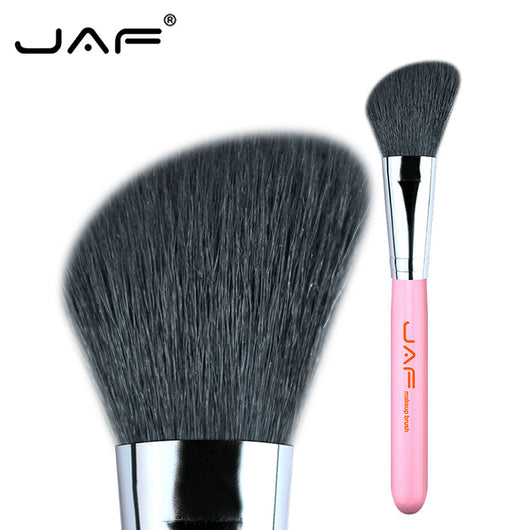Brocha Oblicua para Rubor con Pelo de Cabra Natural - Aplicación Profesional
