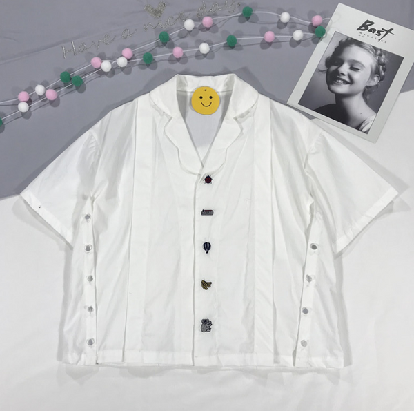 Blusa Blanca de Algodón para Mujer con Bordado de Koala - Image 3