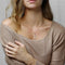 Letter pendant necklace Plateado A