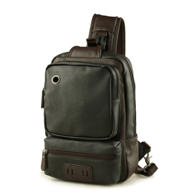 Mochila de Cuero para Hombre - Estilo Estudiante y Casual - Image 8