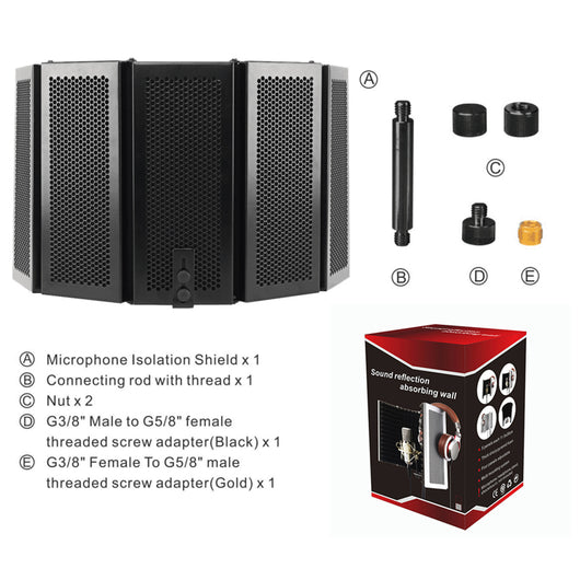 Cabina Acústica de 5 Puertas para Micrófono - Image 3