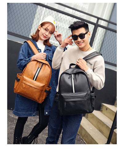 Mochila de Cuero PU Unisex - Diseño Moderno y Resistente - Image 2