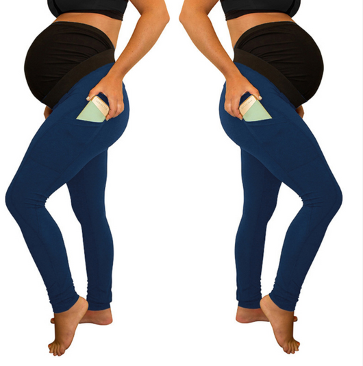 Pantalones de Maternidad Cintura Alta con Bolsillos Laterales - Image 10