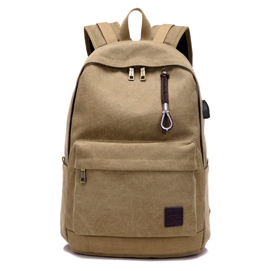 Mochila de Lona con Carga USB - Resistente y Funcional - Image 9