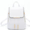 Mochila Escolar de Cuero PU para Adolescentes - Diseño Herald Fashion con Asa Superior
