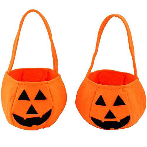 Bolsa de Caramelos con Cabeza de Calabaza para Halloween