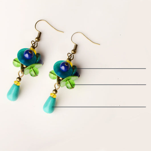 Aretes Étnicos de Concha con Estilo Antiguo y Temperamento - Image 4