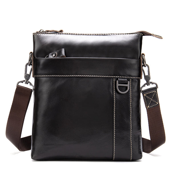 Bolsa Mensajera de Cuero para Hombre - Estilo Casual y Negocios