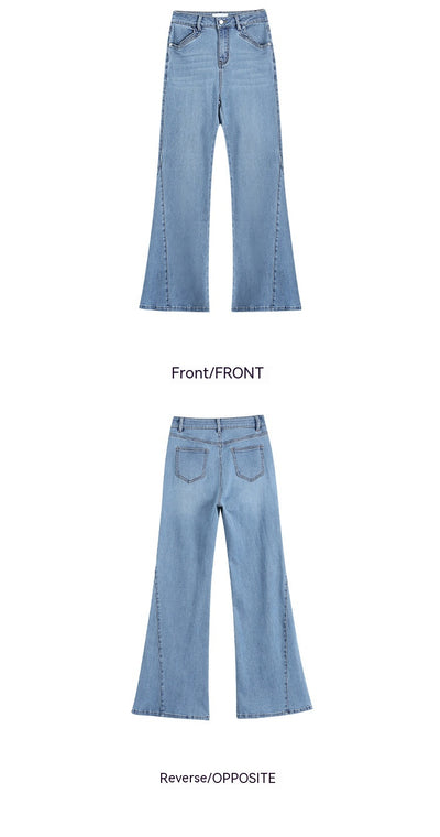 Jeans Cintura Alta Acampanados con Diseño Artístico para Mujer - Image 9