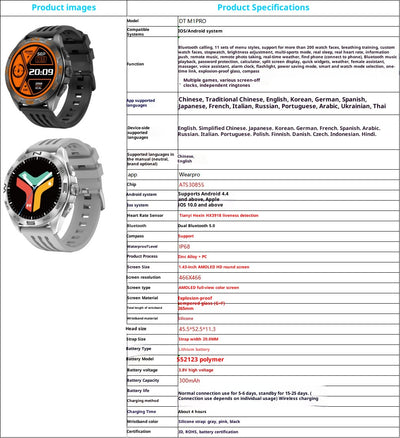 Reloj Inteligente con Medidor de Presión Arterial y Monitor Cardíaco - Image 6