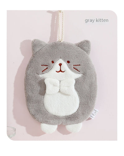 Toalla de Mano Gatito Adorable Absorbente sin Pelusas - Image 16