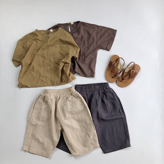 Pantalones de Lino Casual para Niños con Diseño de Rábano - Image 21